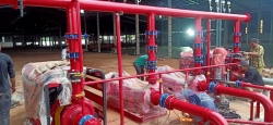 Lắp đặt Hệ thống PCCC tự động và vách tường cho CTY Gỗ An Cường Khánh Bình tại Tân Uyên Bình Dương
