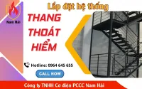Lắp đặt hệ thống thang thoát hiểm chuyên nghiệp